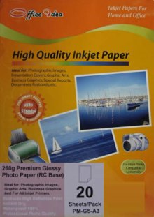 260g Resin Coated Glossy Paper 20pk (PM-GS-A3)